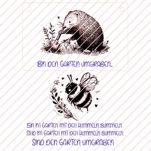 Türschild - Garten - Laser