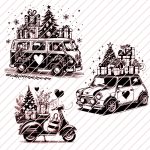 Winterfahrzeuge -Laser