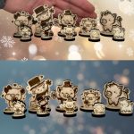 Glücksbringer Steckfiguren aus Holz