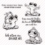 Yogafrösche - Laser - Sublimation