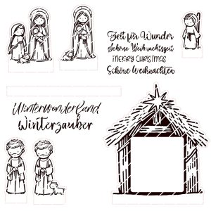 Weihnachtskrippe Teil 1 - Laser - Plotter