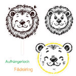 Löwenkopf - Makramee - Laser - Plotter