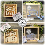 Minikrippe in toller Fensterbox