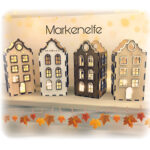 Grachtenhaus Laterne und Balkon- Geldgeschenk - Gutscheinkarte - Laser - Plotter