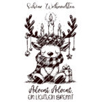 Hirsch mit Kerzen -Laser