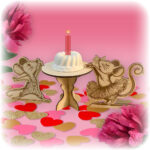 Mäusepaar - Etagere - Kuchentischlein - Laser