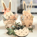 Osterkörbchen - Gutscheinkarte - Geldgeschenk - Laser